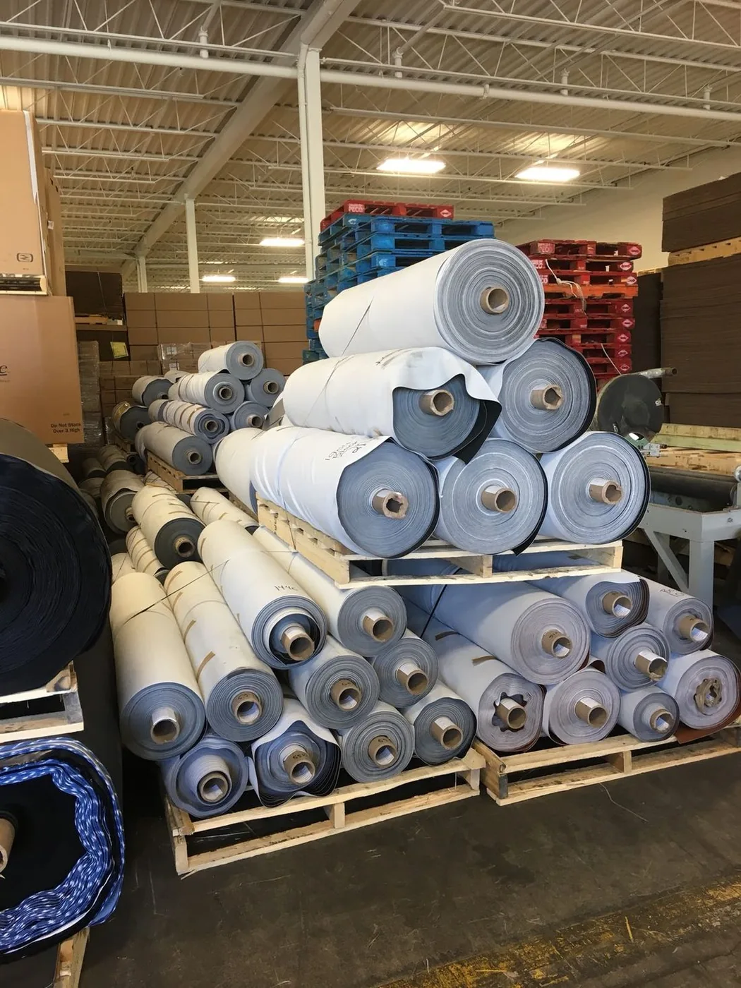 Color-matched OEM automotive PVC leather stock for upholstery and seating