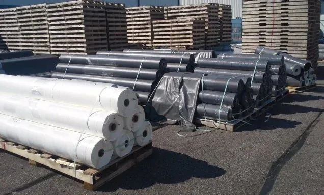 Roofing and construction PVC membrane stocklot rolls