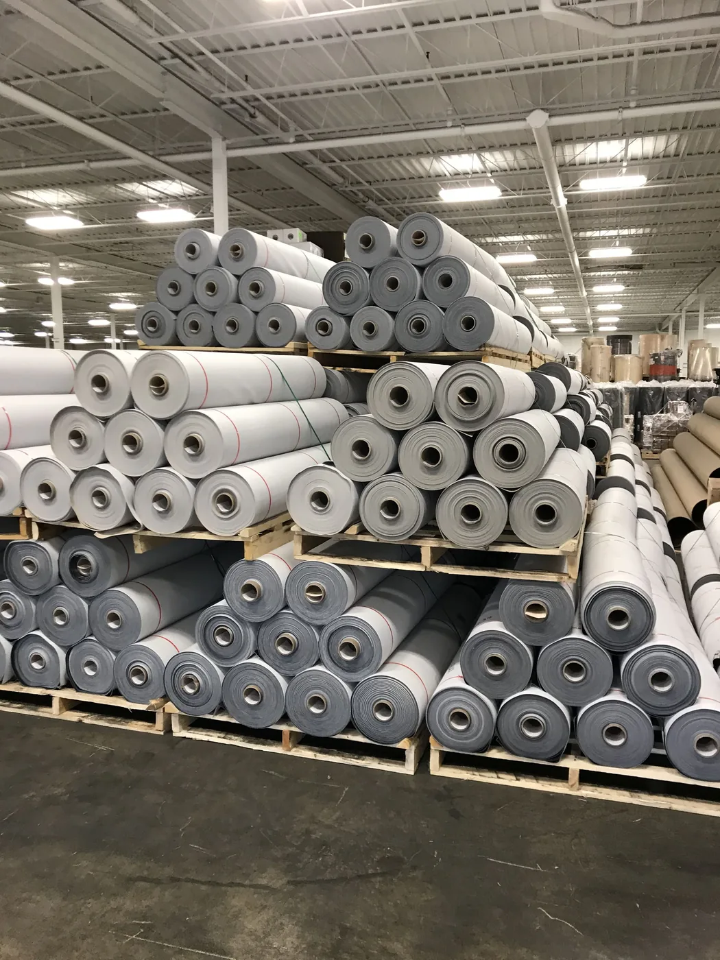 Stocklot Warehouse bonded facility holding automotive PVC leather and industrial stocklots